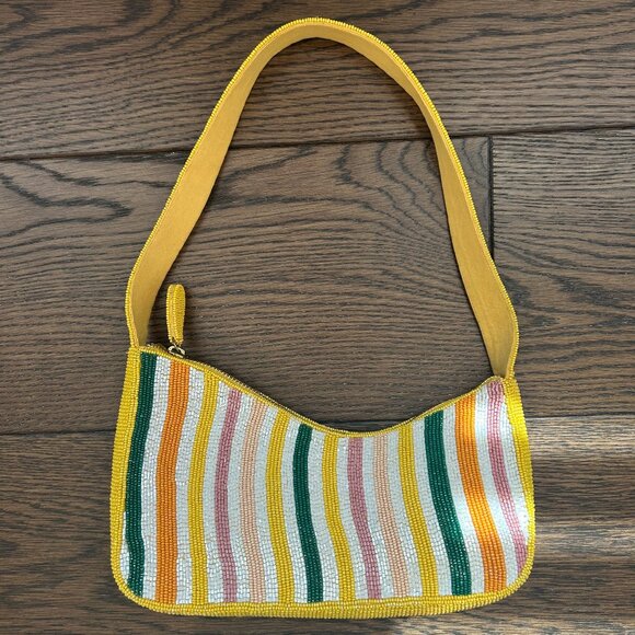 Asymmetric Beaded Shoulder Bag - Brand New Without Tags - Picture 4 of 7